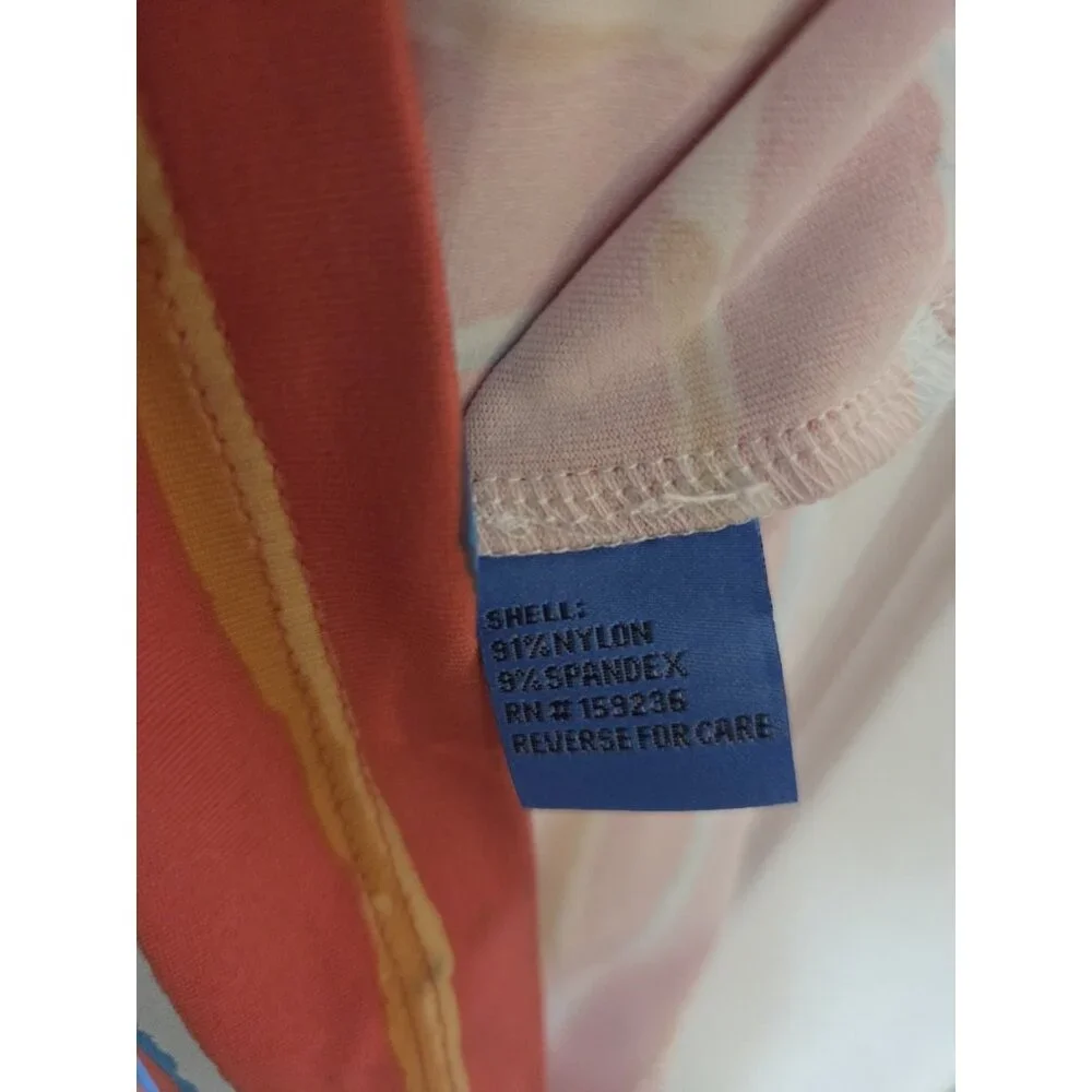 J McLaughlin Coral, Orange‎ & Blue Sleeveless Striped Knee Length Dress S/M NWT